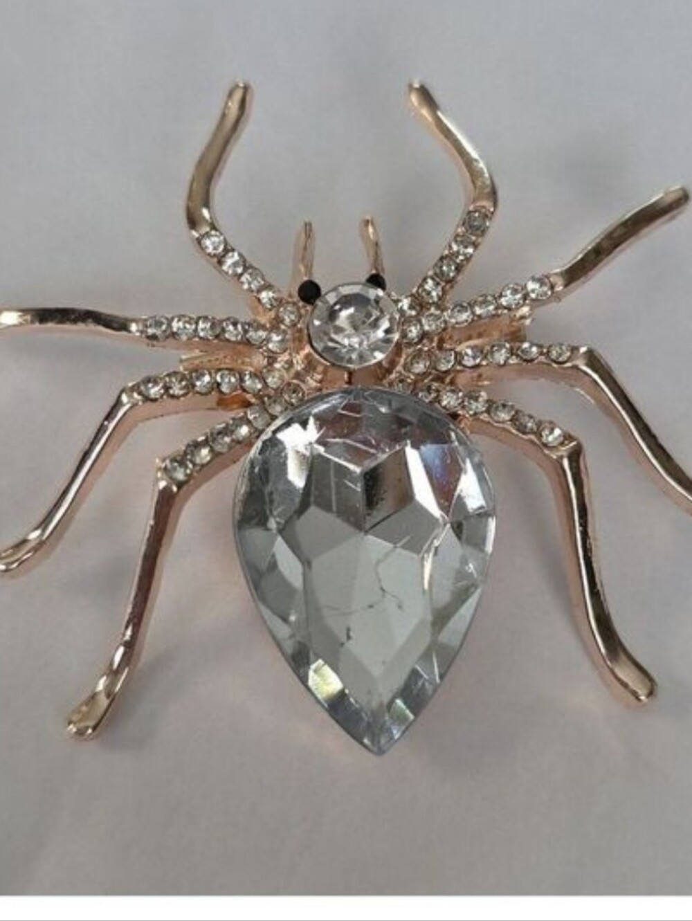 SPIDER Brooch  Simulated DIAMONDS